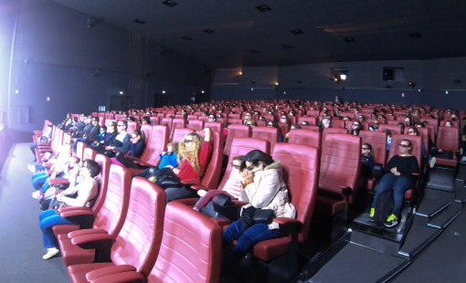 Motion theater top seats