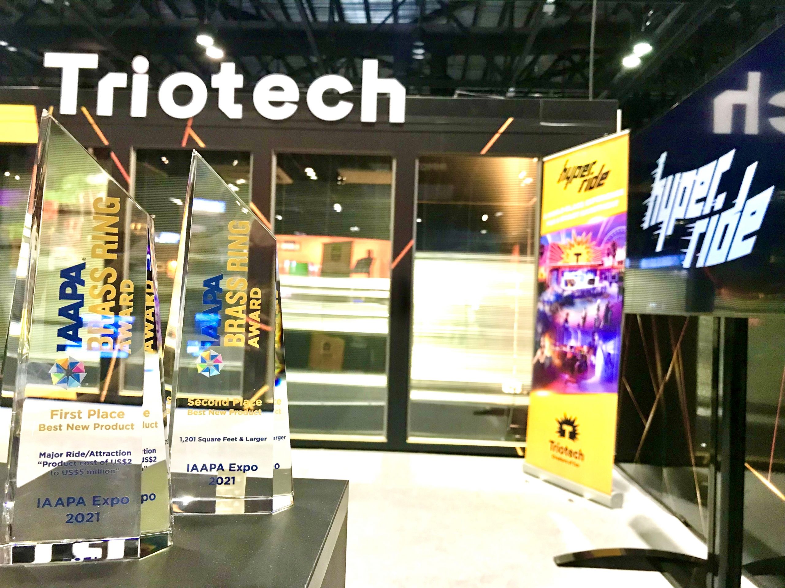 Triotech wins two prestigious Brass Ring Awards at IAAPA EXPO 2021